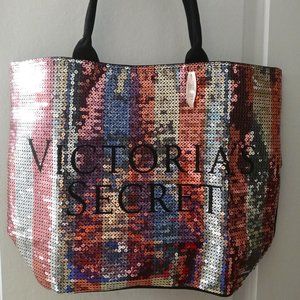 NWT Victoria's Secret Sparkly Sequined Tote